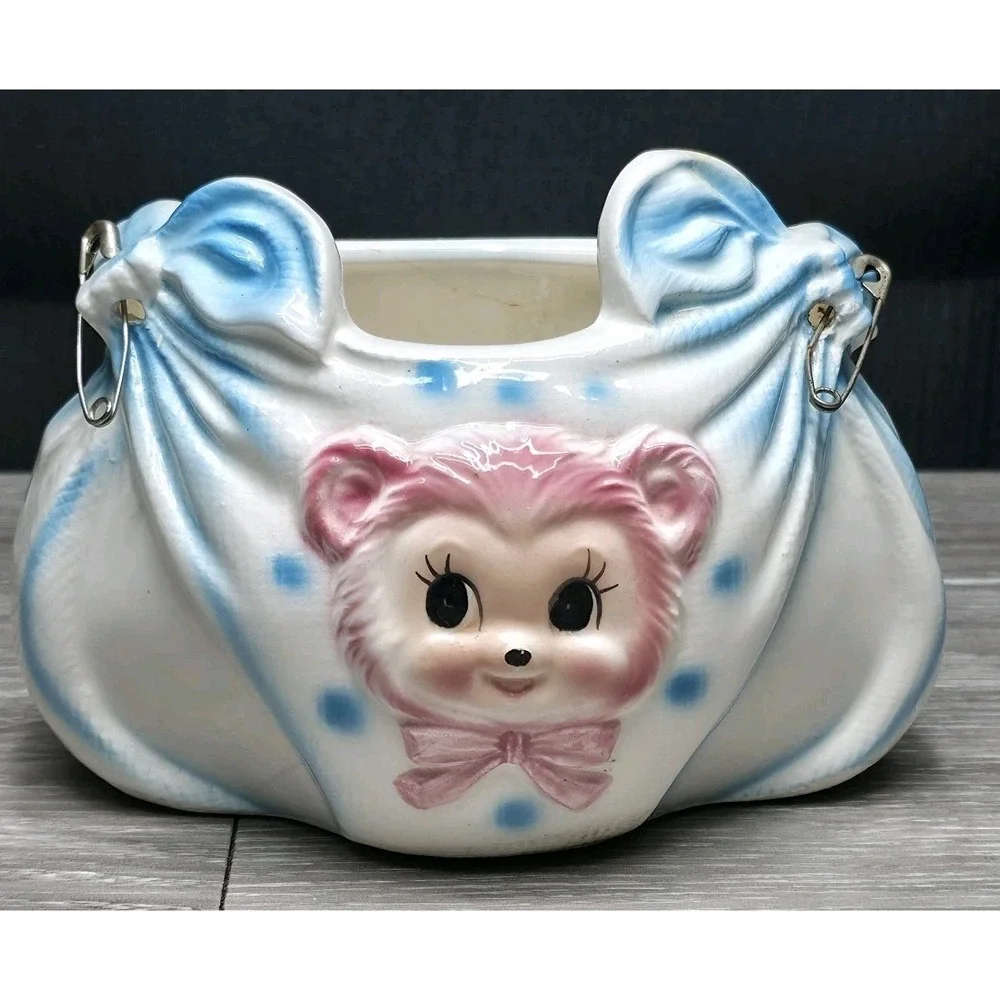 Vintage Pharma Japan Baby Diaper Planter -‎ Soo Cute!